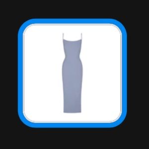 Skims Soft Lounge Backless Dress in Slate Size XS